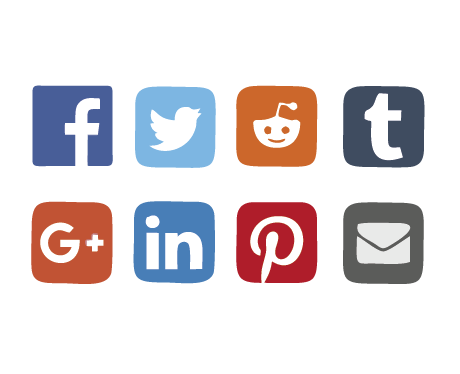 Iconos diversas redes sociales